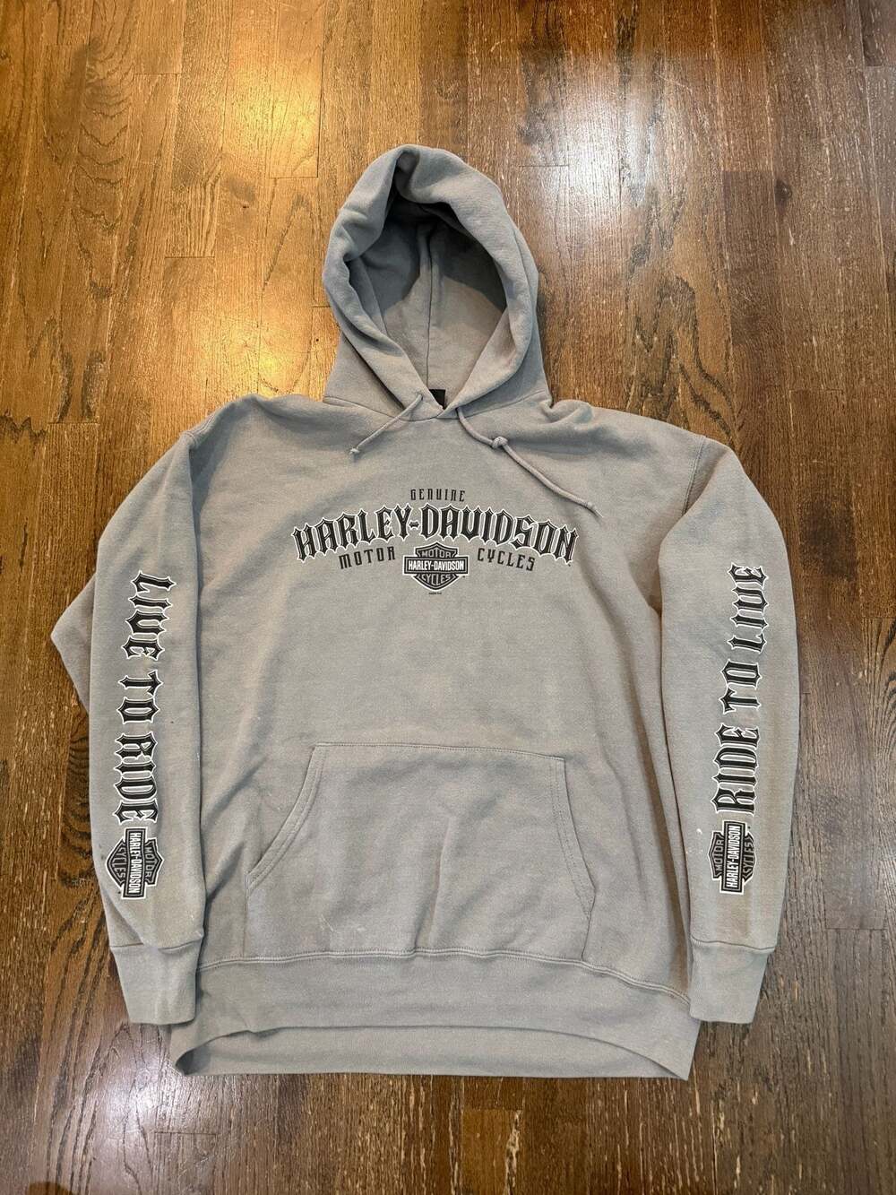 Harley-Davidson Big Moose Hoodie Sweatshirt - Portland, Maine - Gray - Size 3XL